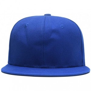 Baseball Caps Men Women Custom Flat Visor Snaoback Hat Graphic Print Design Adjustable Baseball Caps - Blue - CY18HCR25E8 $9.56