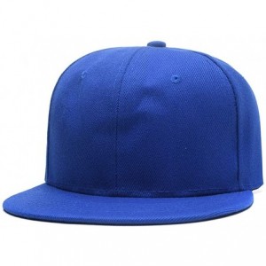 Baseball Caps Men Women Custom Flat Visor Snaoback Hat Graphic Print Design Adjustable Baseball Caps - Blue - CY18HCR25E8 $9.56