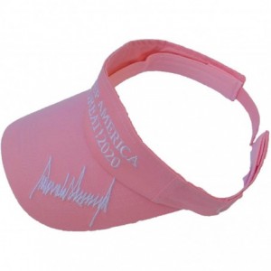 Visors MAGA Keep America Great Donald Trump 2020 Premium Visor New Re-Election Slogan - Pink - CQ18RLSXKGY $25.86