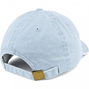 Baseball Caps Established 1982 Embroidered 38th Birthday Gift Pigment Dyed Washed Cotton Cap - Light Blue - CY180MYYWOA $19.78