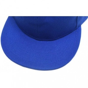 Baseball Caps Men Women Custom Flat Visor Snaoback Hat Graphic Print Design Adjustable Baseball Caps - Blue - CY18HCR25E8 $9.56