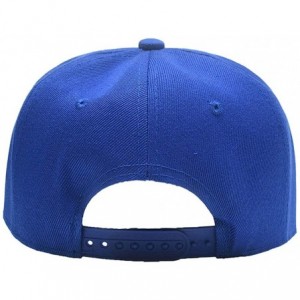 Baseball Caps Men Women Custom Flat Visor Snaoback Hat Graphic Print Design Adjustable Baseball Caps - Blue - CY18HCR25E8 $9.56