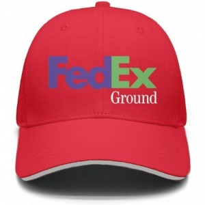 Baseball Caps Mens Womens Printing Adjustable Meshback Hat - Red - CC18N00UGTN $16.20