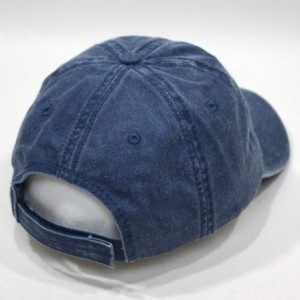 Baseball Caps Vintage Washed Cotton Adjustable Dad Hat Baseball Cap - Tp Navy - CS12MZBPMJC $24.48