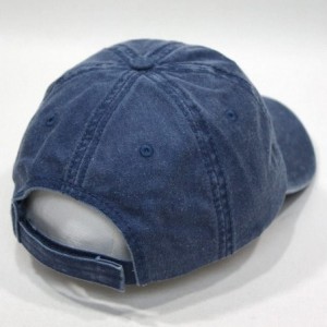 Baseball Caps Vintage Washed Cotton Adjustable Dad Hat Baseball Cap - Tp Navy - CS12MZBPMJC $12.72