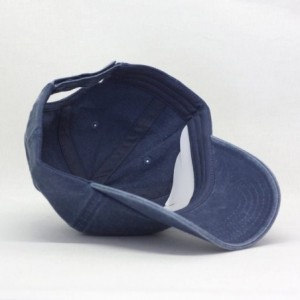 Baseball Caps Vintage Washed Cotton Adjustable Dad Hat Baseball Cap - Tp Navy - CS12MZBPMJC $12.72