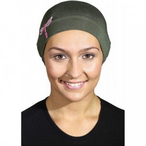 Skullies & Beanies Chemo Beanie Sleep Cap Pink Dragonfly - Olive - CY18723RODG $20.50