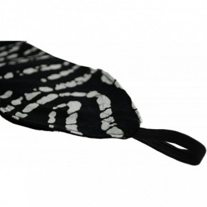 Headbands White Swirls on a Pure Black Background Batik Style Fabric - CS11455XMLH $7.79