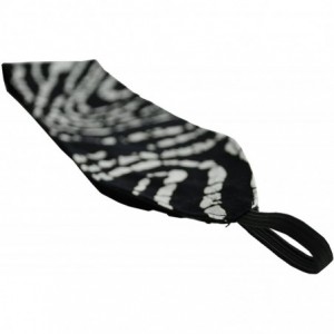 Headbands White Swirls on a Pure Black Background Batik Style Fabric - CS11455XMLH $7.79