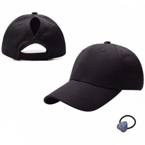 Baseball Caps Glitter Ponytail Messy High Buns Baseball Caps Adjustable Ponycap Womens Hats Baseball Caps - Black (Style 2) -...