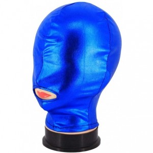 Balaclavas Metallic Cycling Face Neck Mask Hat Ultra Balaclava Hood - Blue-cover Eyes - CW18X9T82ID $10.76