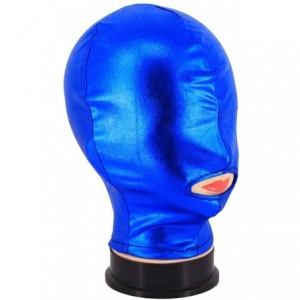 Balaclavas Metallic Cycling Face Neck Mask Hat Ultra Balaclava Hood - Blue-cover Eyes - CW18X9T82ID $10.76