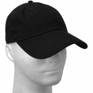 Baseball Caps Classic Baseball Cap Dad Hat 100% Cotton Soft Adjustable Size - Black. - CD12NZUOYW8 $12.07