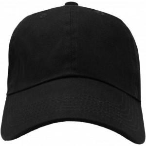 Baseball Caps Classic Baseball Cap Dad Hat 100% Cotton Soft Adjustable Size - Black. - CD12NZUOYW8 $12.07