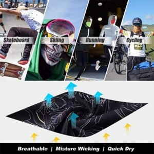 Balaclavas Face Mask Bandanas Flag Skull Headband Neck Gaiter Seamless Dust Mask Sun UV Dust Wind Proof for Outdoor Hiking - ...