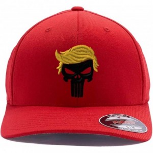 Baseball Caps Custom Embroidered President 2020"Keep Your HAT Great. Punisher Trump 6277 Flexfit Hat. - Red 002 - CP18ROES20U...