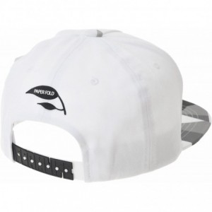 Baseball Caps Snapback Hat Panda Bear Paper Fold Patch Geometry Pattern Flat Brim Cotton Baseball Cap TR2935 - White - CX180W...