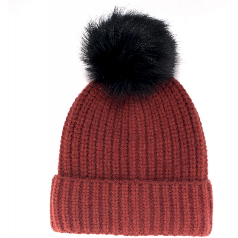 Skullies & Beanies Cozy Winter Christmas Theme Hat - 02 Maroon Beanie - C2193YLTDI0 $13.73