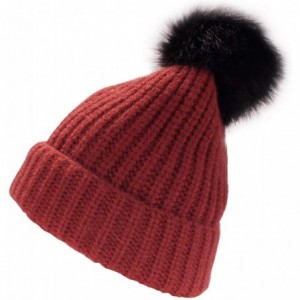 Skullies & Beanies Cozy Winter Christmas Theme Hat - 02 Maroon Beanie - C2193YLTDI0 $13.73