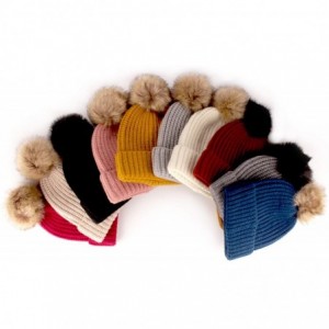 Skullies & Beanies Cozy Winter Christmas Theme Hat - 02 Maroon Beanie - C2193YLTDI0 $13.73