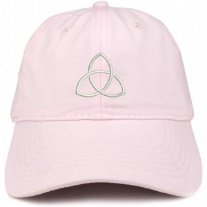 Baseball Caps Holy Trinity Embroidered Brushed Cotton Dad Hat Ball Cap - Light Pink - C7180D8WMNQ $16.79