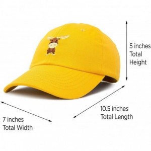 Baseball Caps Cute Moose Hat Baseball Cap - Gold - CM18LZ7SRSS $16.02