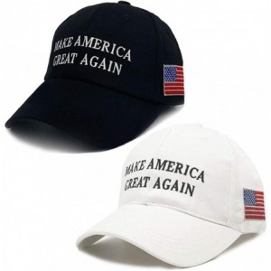 Skullies & Beanies Donald Trump 2020 Keep America Great Cap Adjustable Baseball Hat with USA Flag [2/3 Pack] - CA18SHLLOWM $2...