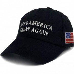 Skullies & Beanies Donald Trump 2020 Keep America Great Cap Adjustable Baseball Hat with USA Flag [2/3 Pack] - CA18SHLLOWM $9.95