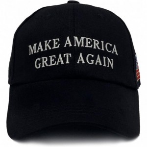 Skullies & Beanies Donald Trump 2020 Keep America Great Cap Adjustable Baseball Hat with USA Flag [2/3 Pack] - CA18SHLLOWM $9.95