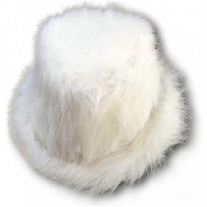 Fedoras Men's Faux Fur Fedora - White - C312084YBQN $39.64