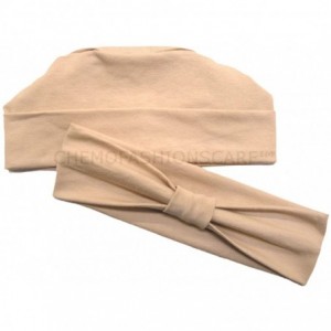 Headbands Double Layered Comfort Cotton Chemo Sleep Cap & Headband Beanie Hat Turban for Cancer - CX11BFKFSRL $18.25