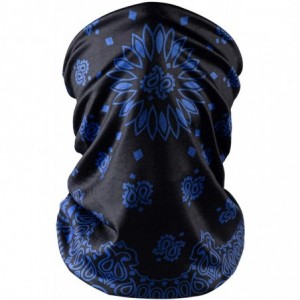 Balaclavas Face Bandanas Neck Gaiters for Men Women Dust Scarf Balaclava Headbands - Royal Blue Paisley - C0199OOA5WR $24.40