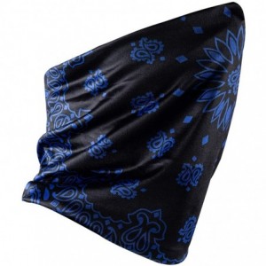 Balaclavas Face Bandanas Neck Gaiters for Men Women Dust Scarf Balaclava Headbands - Royal Blue Paisley - C0199OOA5WR $9.76