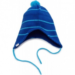 Skullies & Beanies Men's The Clayton Flap Beanie - Blue - CT116HZX93T $15.42