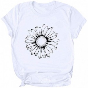 Balaclavas Womens Tops Sleeve Selinora Graphic - White 03 - CJ198Y09A6H $8.73