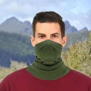 Balaclavas Summer Neck Gaiter Face Scarf/Neck Cover/for Sun Protection Headwear Hear Warp - Army Green - CZ197YE6DK3 $9.09