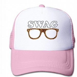 Baseball Caps Trucker Mesh Hat Baseball Caps Swag Leopard Adjustable Snapback Hats - Pink - C118IG0UWWD $14.54