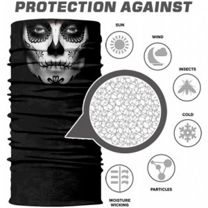 Balaclavas Seamless Bandana Protection Motorcycle Headbands - Black-a - C1193Y3DZRC $12.25