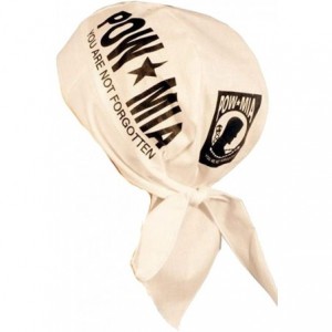 Skullies & Beanies Skull Cap Biker Caps Headwraps Doo Rags - POW/MIA on White - CW12ELHOO9R $14.64