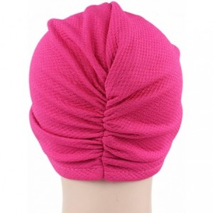 Skullies & Beanies Womens Bowknot Turban Headwear Puggaree - Rose - CK12O0SQV3Z $12.17