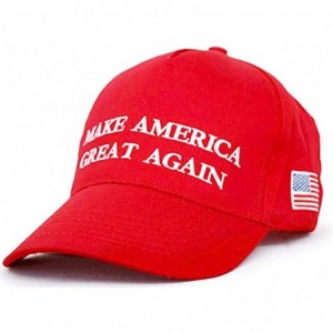 Baseball Caps 2 Packs Make America Great Again Hat Donald Trump Slogan MAGA with USA Flag Cap Adjustable Baseball Hat - CN18R...