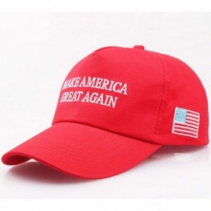 Baseball Caps 2 Packs Make America Great Again Hat Donald Trump Slogan MAGA with USA Flag Cap Adjustable Baseball Hat - CN18R...