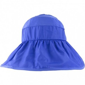 Visors Women's Wide Brim Sun UV Protection Visor Hats for Beach Fishing - A-royalblue - C318NWSLW38 $12.23