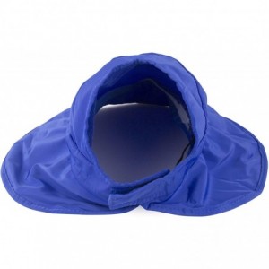 Visors Women's Wide Brim Sun UV Protection Visor Hats for Beach Fishing - A-royalblue - C318NWSLW38 $12.23