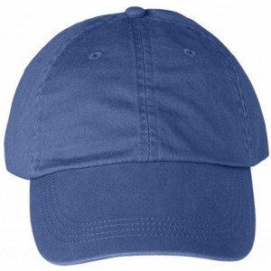 Baseball Caps Solid Low-Profile Pigment-Dyed Cap (145) - Deck Blue - CM1123PKON5 $8.38