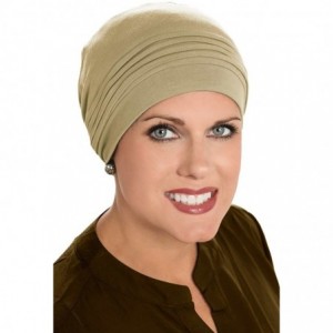Skullies & Beanies Bamboo Couture Cap- Cancer Headwear for Women - French Beige - CE12CEJD0UX $26.59