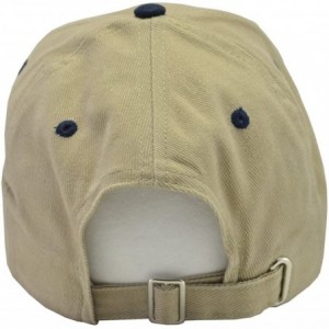 Baseball Caps NRA 100% Cotton Beige Navy Hat Blue Embroidered - C118C5SXANK $14.10