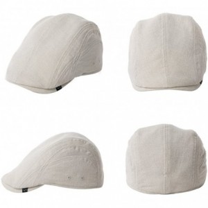 Newsboy Caps Fashion Mens Newsboy Falt Cap Golf Gatsby Summer Spring Fall Breathable 57-60CM - 99012_beige - CE192TZN74S $99.89