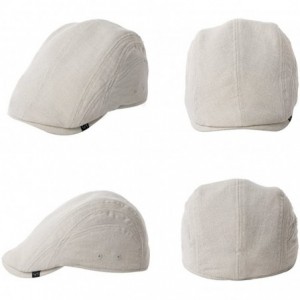 Newsboy Caps Fashion Mens Newsboy Falt Cap Golf Gatsby Summer Spring Fall Breathable 57-60CM - 99012_beige - CE192TZN74S $47.31