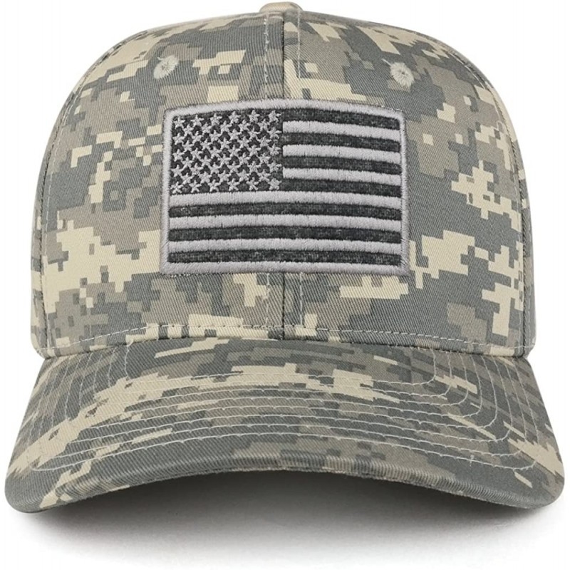 Baseball Caps American Flag Embroidered Camo Tactical Operator Structured Cotton Cap - Acu - C7183KIM97D $13.81